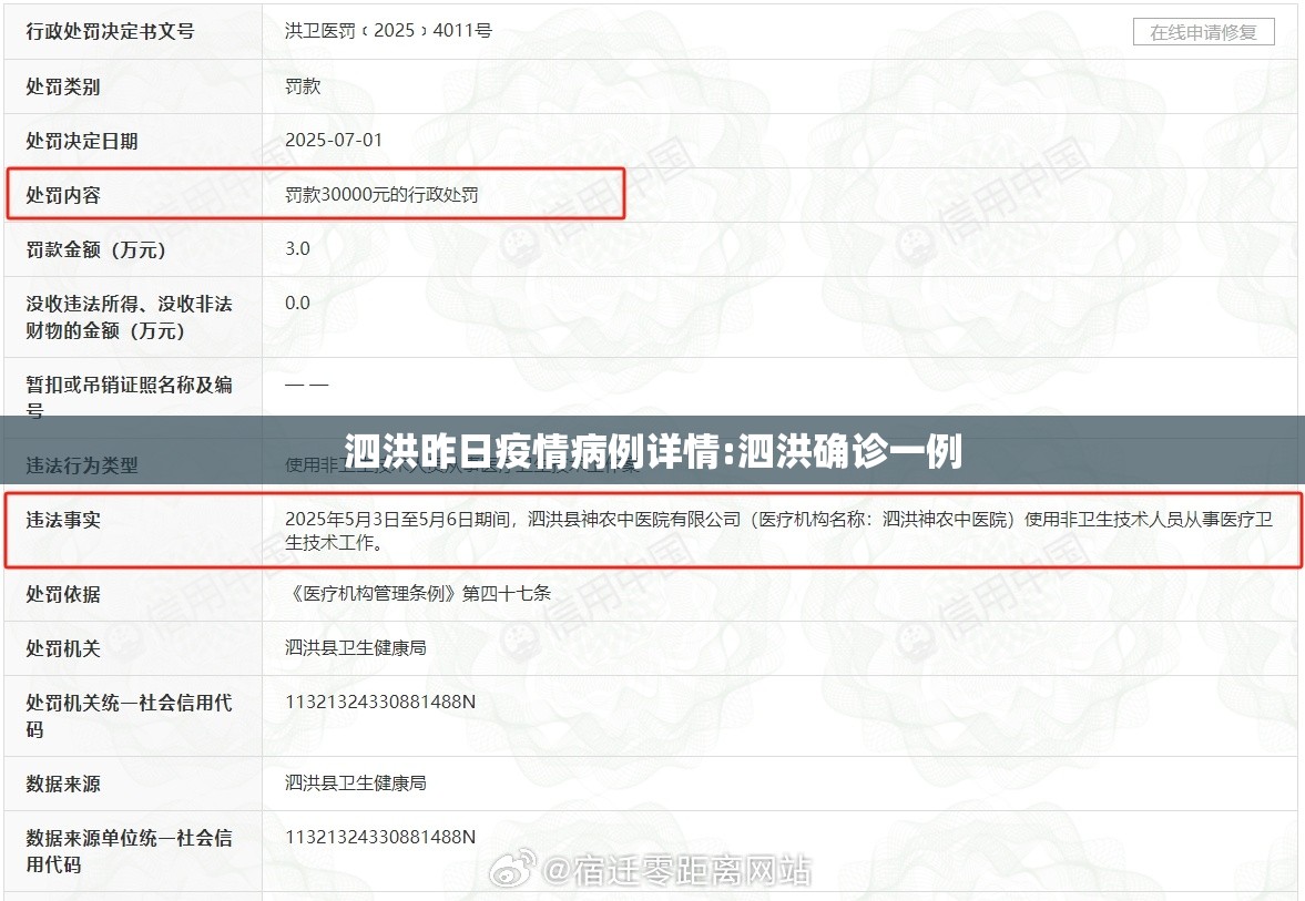 泗洪昨日疫情病例详情:泗洪确诊一例