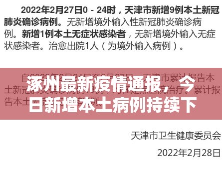 涿州最新疫情通报，今日新增本土病例持续下降，防控措施成效显著