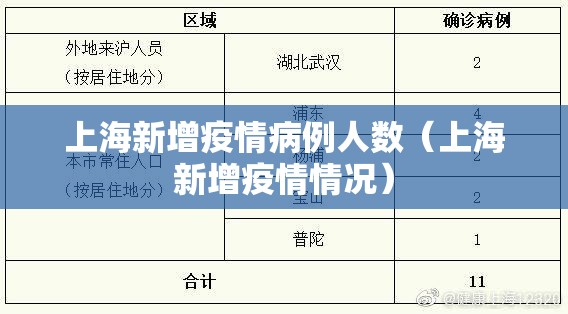 上海新增疫情病例人数(上海新增疫情情况) 上海新增疫情病例人数(上海新增疫情情况)